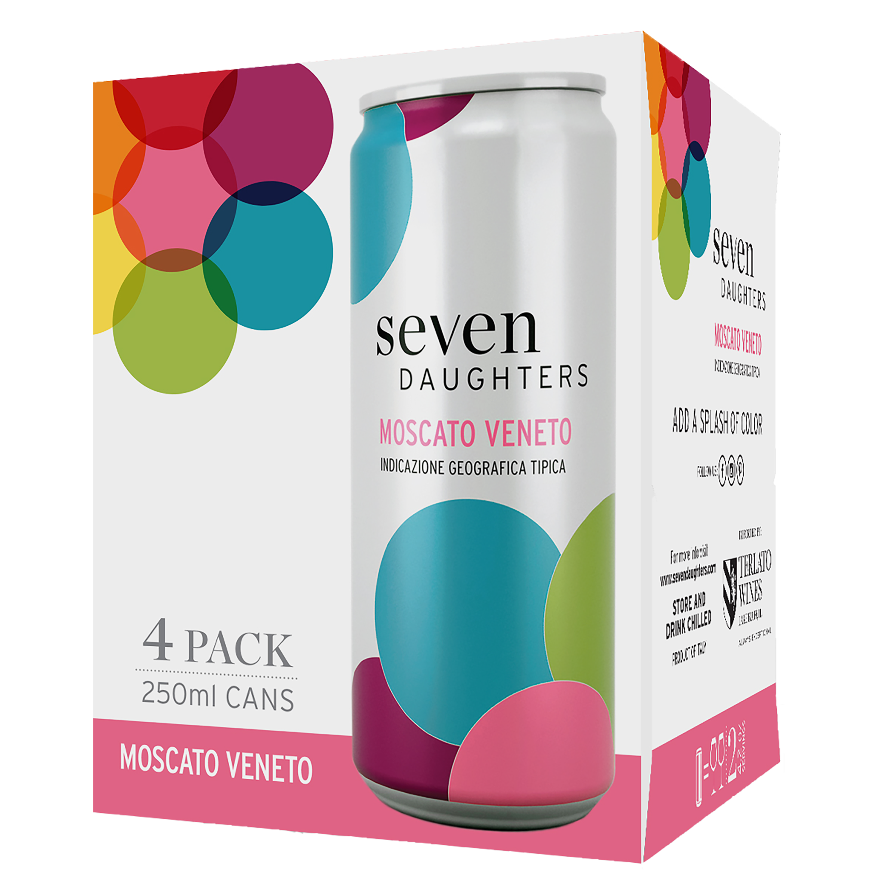 Seven Daughters Moscato 250ml Can 4-Pack